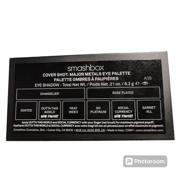 SMASHBOX MAJOR METALS EYE PALETTE. ^ - Picture 3 of 3